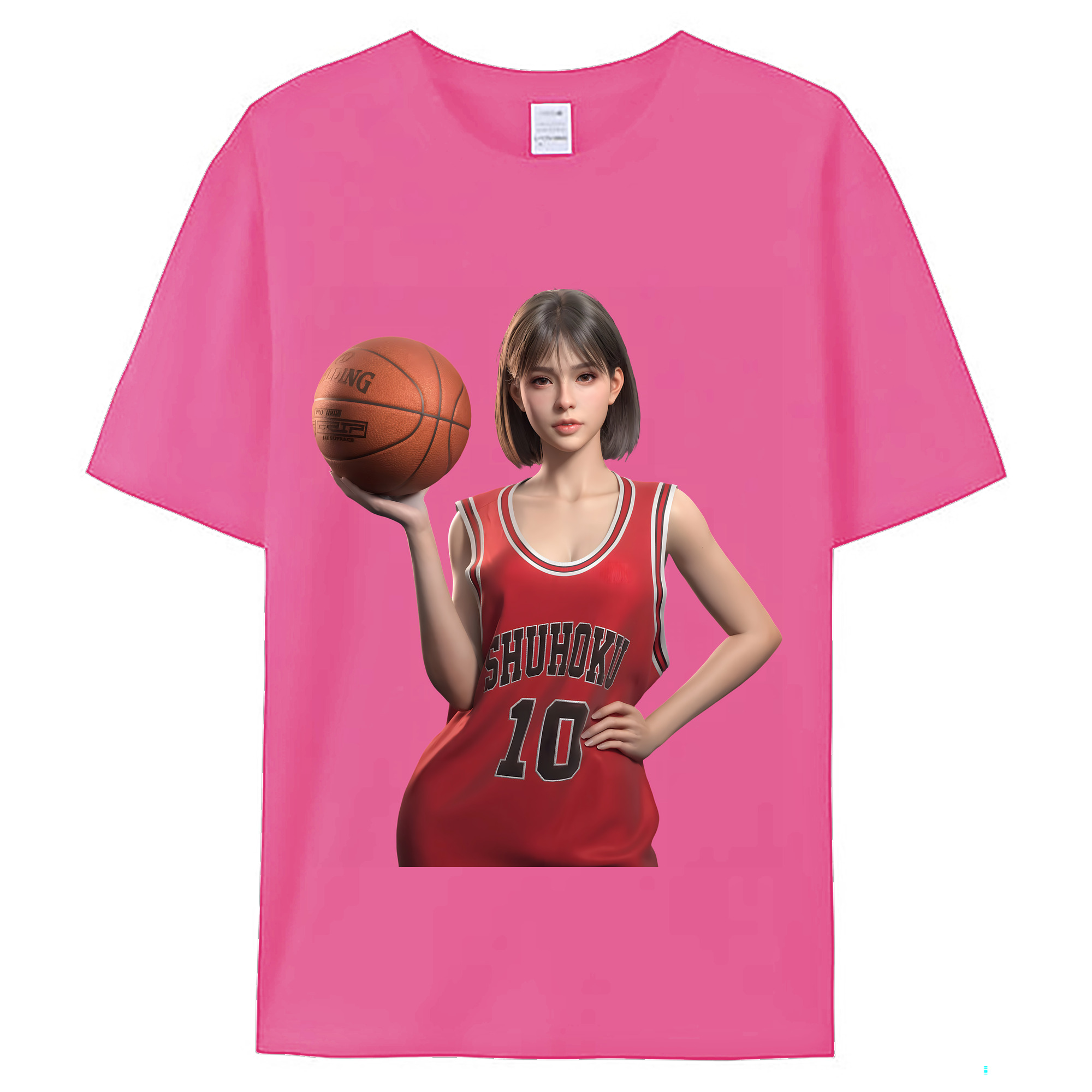 （画像用） SLAM DUNK／スラムダンク レディースカジュアルプリントTシャツ（綿100％）